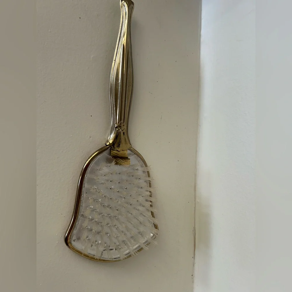 Vintage 1960s vanity‎ brush diamond print